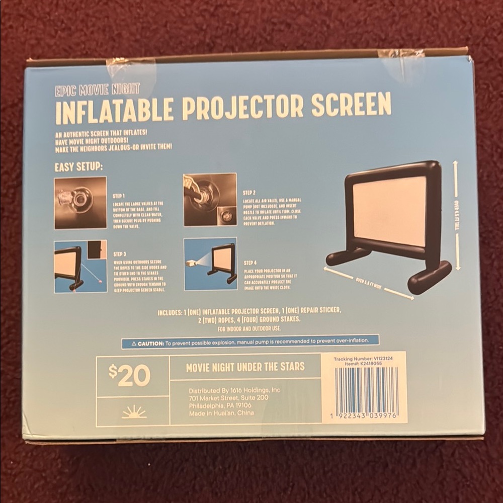 Let's Go Inflatable Projector Screen - Picture 2 of 2